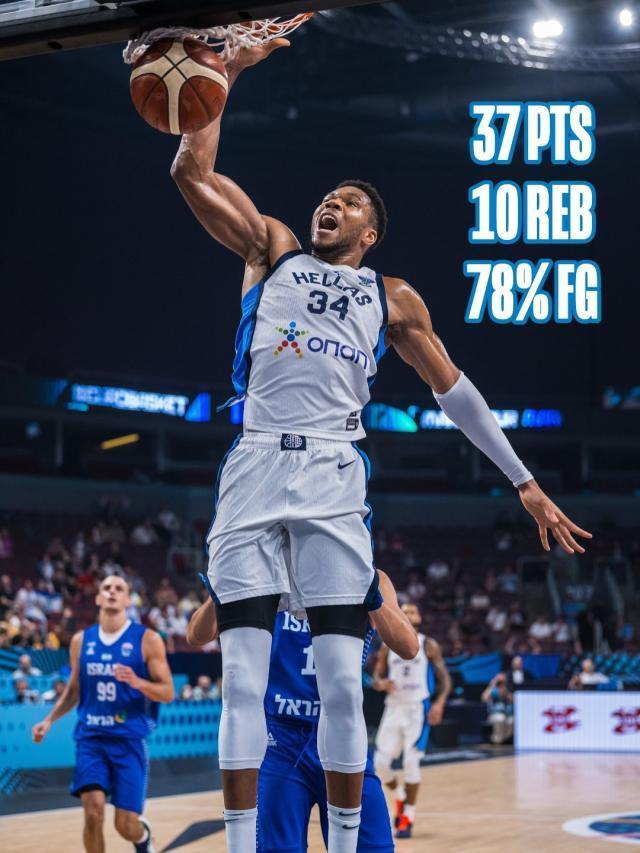 开云网页版中国官网-没防守三秒照样统治！字母哥欧锦赛连续10场25+10